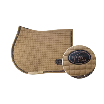 Jump'In Saddle Pad – Coffee/Chocolate Glitter