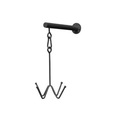 Bridle Hook 4 prong with wall attachment