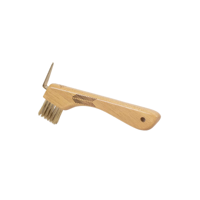 Grooming Deluxe Hoof Pick with Metal Bristles