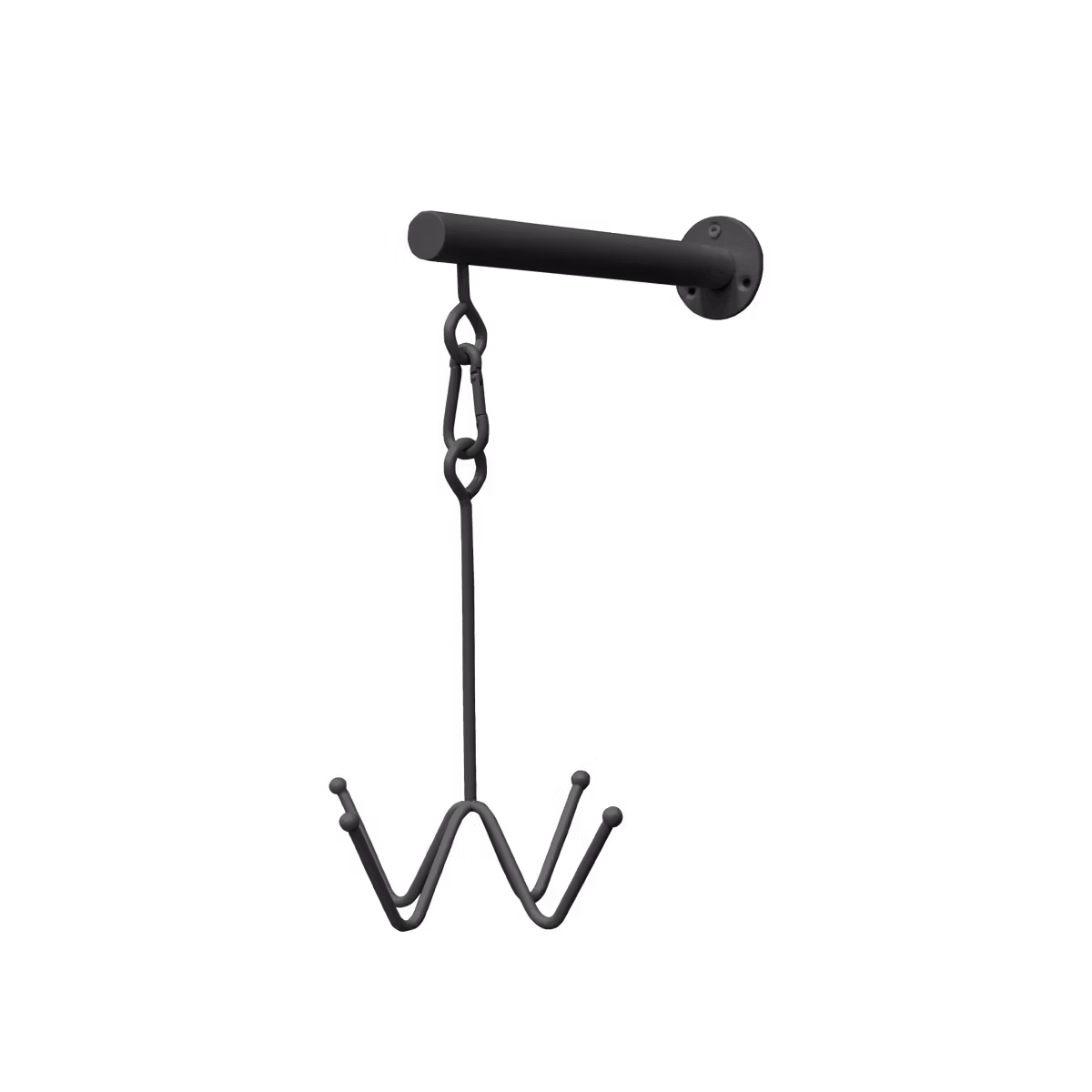 Grooming Deluxe Bridle Hook 4 Prong with Wall Attachment