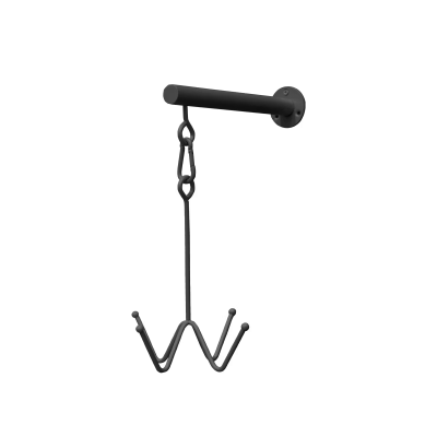 Grooming Deluxe Bridle Hook 4 Prong with Wall Attachment