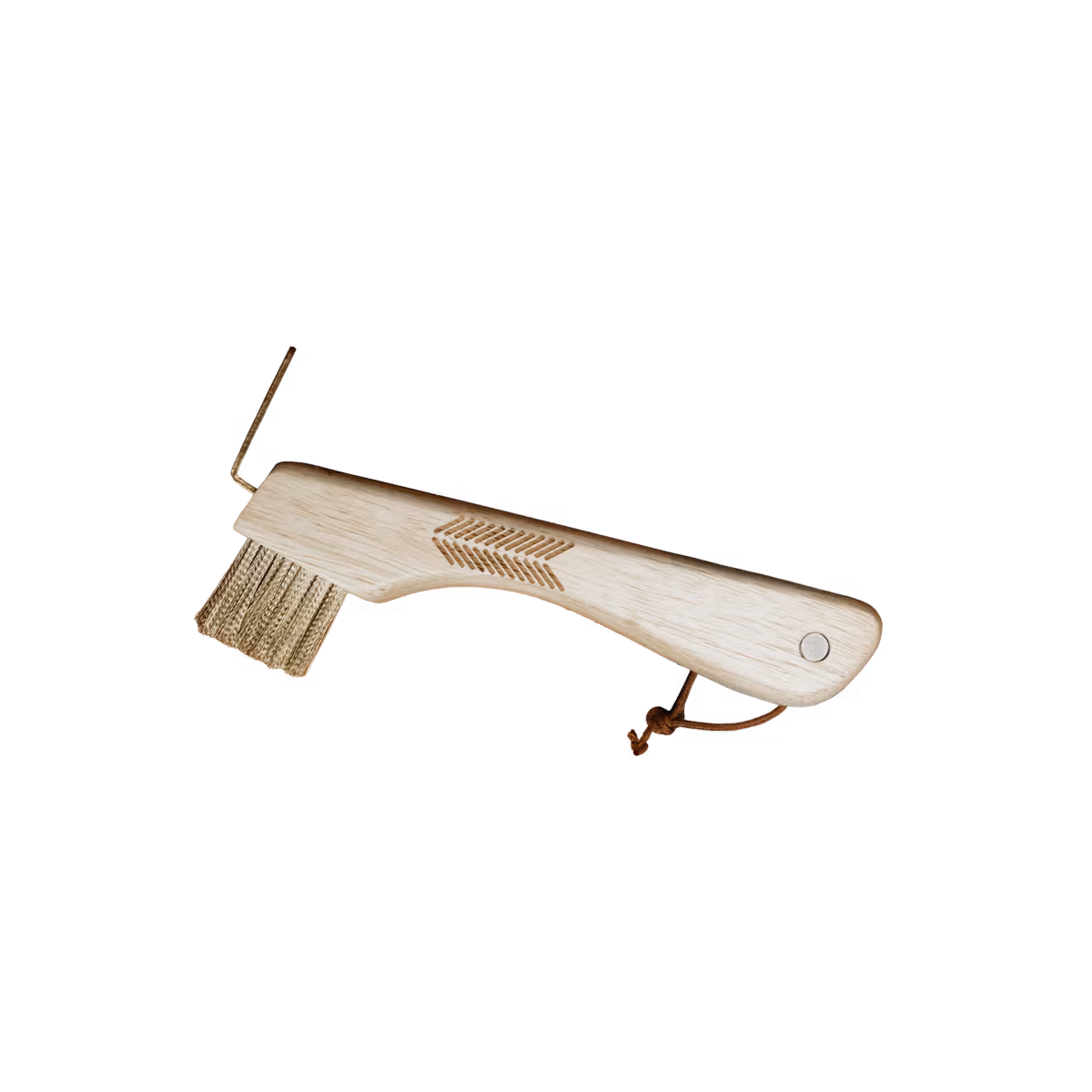 Grooming Deluxe Hoof Pick With Metal Bristle Magnet