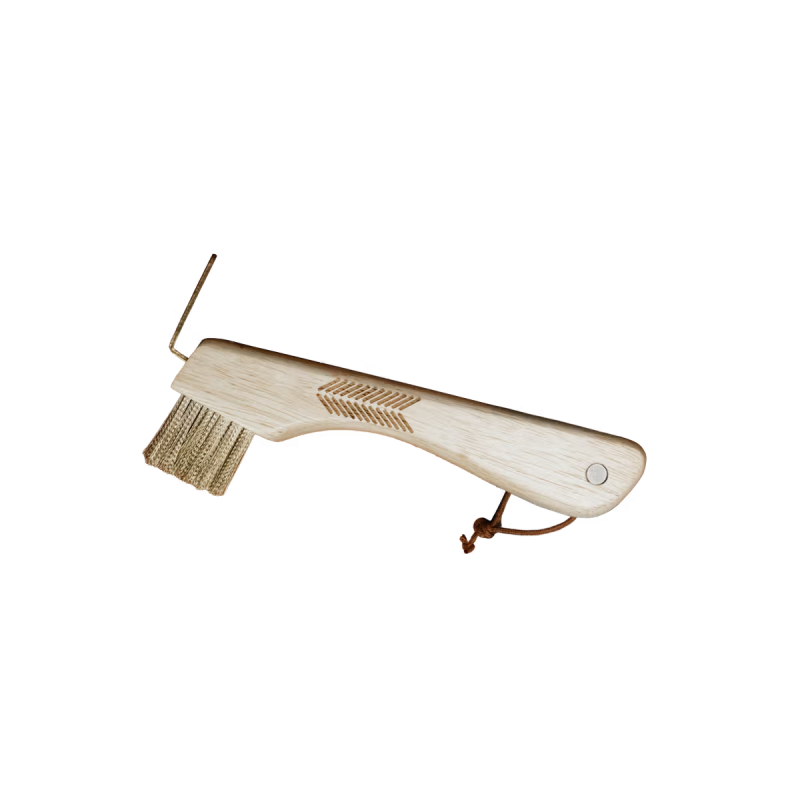 Grooming Deluxe Hoof Pick With Metal Bristle Magnet